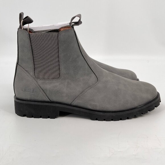 JBU Kai Water Resistant Chelsea Boot Size 12M Grey Leather Pull-On - Picture 2 of 12